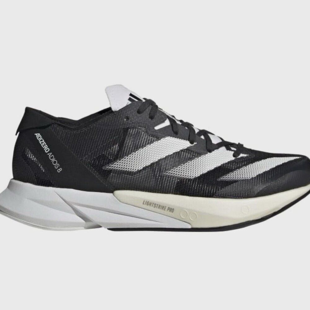 NEW ADIDAS ADIOS 8 Womens Running Shoes Size 8 US 40 EUR Carbon Black White